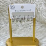 Gümüş Nova – 3 Çift Mini Halka Seti