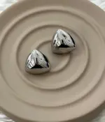 Mirage Metalik Piramit Çelik Küpe - Görsel 2