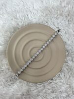 Silver Sıralı Yuvarlak Taşlı Bileklik - Görsel 2