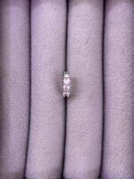 Pembe Dizi – 4 Taşlı Zirkon Charm/Sallantı (Çelik)