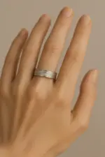 Özgür Rüzgâr Çelik Yüzük (16 Beden)