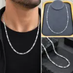 Silver Desenli İnce Zincir Kolye