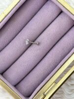 Mini Aura Tektaş – Zirkon Stud Piercing (Çelik) - Görsel 2