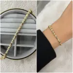 VIP Taşlı Yıldız Gold Bileklik