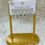 Gümüş Aurora – 3 Çift Mini Halka Seti