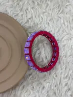 Fuşya Mor Taşlı Esnek Bileklik - Görsel 3