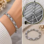 Geometrik Taş Detaylı Bileklik