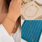 Gold Figürlü İnce Zincir Bileklik