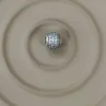 “Işıltılı Pave” Taşlı Spacer Charm