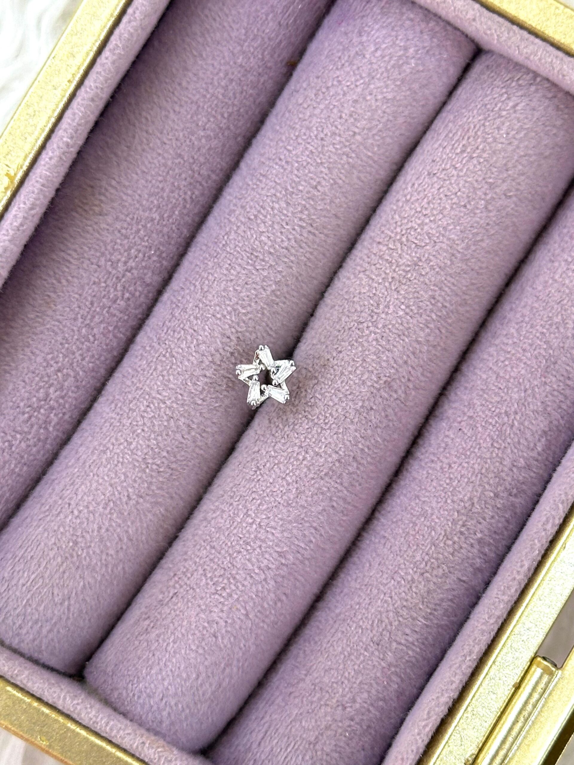 4da58cb1-f08c-4ea2-aaf6-5e7bdadab104.jpg Baget Yıldız – Çelik Zirkon Mini Piercing - Görsel 1