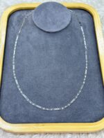 Silver Geometrik Detaylı Zincir Kolye - Görsel 3