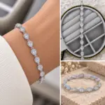 Damla Taşlı Silver Bileklik