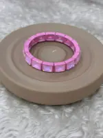 Pembe Işıltılı Taşlı Bileklik - Görsel 2