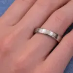Minimal Parlak Silver Yüzük | Beden 17
