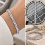 Baget Taşlı Silver Bileklik