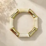 Krem Gold Detaylı Parçalı Bileklik - Görsel 2