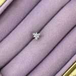 Kar Tanesi Baget Zirkon Çelik Piercing