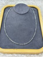 Silver Oval Halka Zincir Kolye - Görsel 3