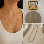 Xuping Kalın Halka Gold Zincir Kolye