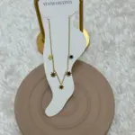 Gold Yıldız Figürlü Çelik Halhal