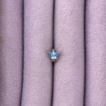 Mavi Kanat Kelebek – Marquise Mini Piercing (Çelik)