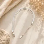 Silver Çift Zincir Bileklik - Görsel 2