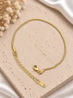 Gold İnce Zincir Bileklik - Görsel 2