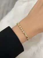 VIP Taşlı Yıldız Gold Bileklik - Görsel 3