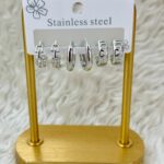 Gümüş Harmony – 3 Çift Mini Küpe Seti