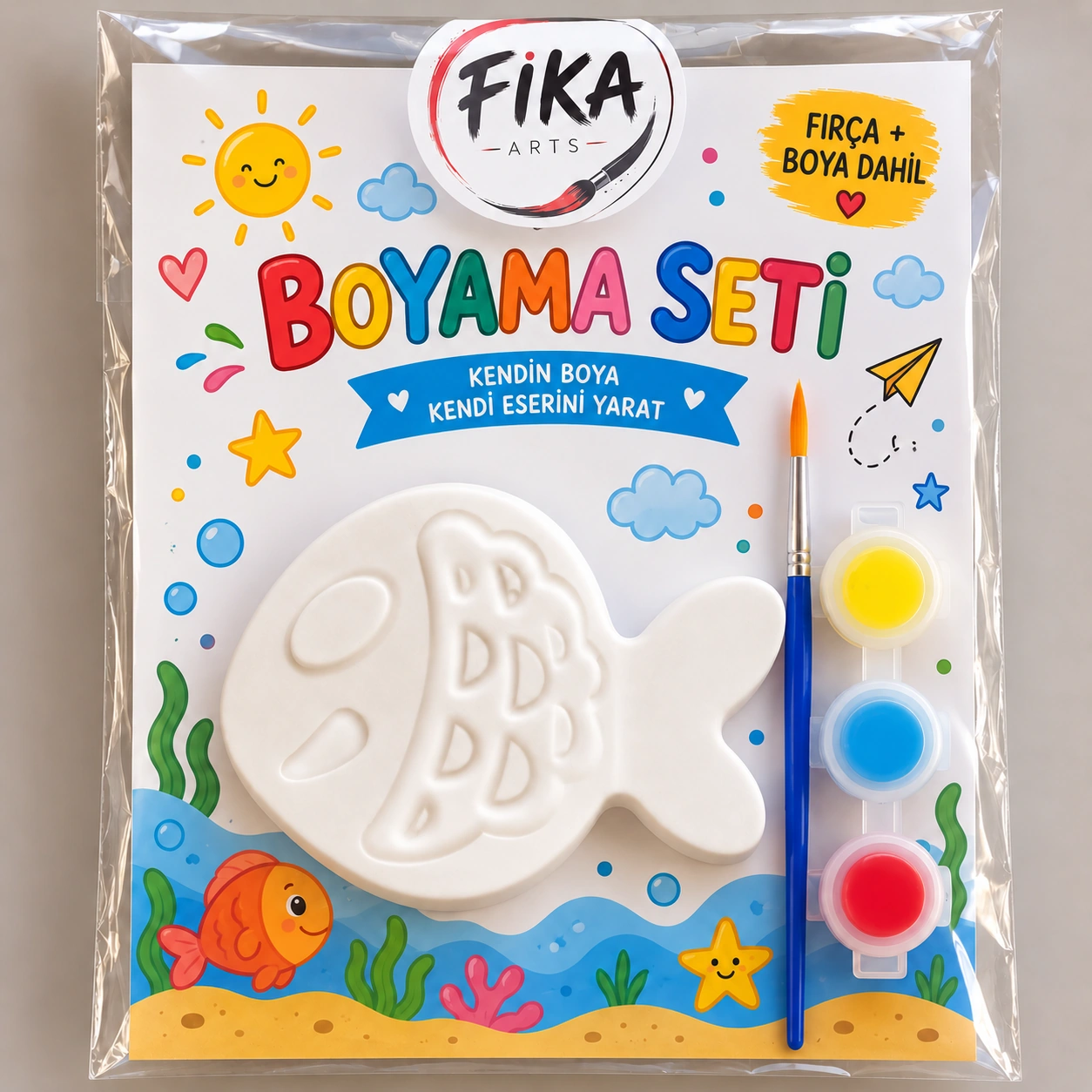 FA-BS-0001 Balık Boyama Seti - Görsel 1