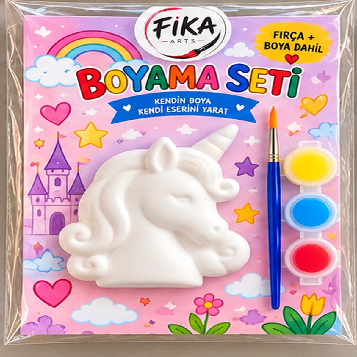 FA-BS-0016 Unicorn Boyama Seti – Rölyef - Görsel 1