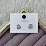 IŞILTILI ELMA FİGÜRLÜ KÜPE