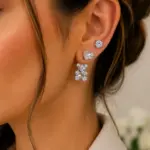 Silver Renk Kalp ve Ayıcık Figürlü Zirkon Taşlı 6'lı Küpe Seti