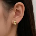Xuping Gold Bombeli Küpe - Görsel 2