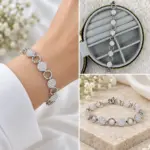 Taşlı Yuvarlak Halka Bileklik