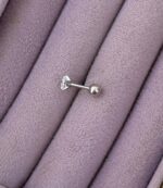 Nokta Işıltı – Tektaş Zirkon Stud Piercing (Çelik) - Görsel 2