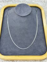 Silver Yassı Zincir Kolye - Görsel 3