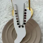Yan Yana Daire Figürlü Detaylı Çelik Halhal