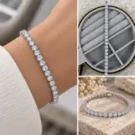 Sıra Taşlı Silver Bileklik