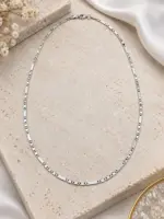 Silver Geometrik Detaylı Zincir Kolye - Görsel 2
