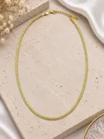 Gold Örgü Zincir Kolye - Görsel 2