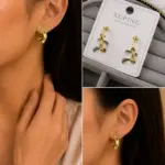 Xuping Gold Burgulu Halka Küpe