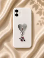 Kalp ve Makyaj Figürlü Telefon Charmı