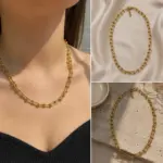 Gold Geometrik Zincir Kolye