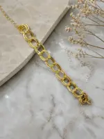 Gold Halka Zincir Bileklik