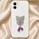 Mor Elbise ve Fotoğraf Makinesi Figürlü Sallantılı Charm