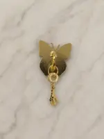 Gold Zürafa Figürlü Sallantılı Charm - Görsel 2