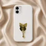 Gold Zürafa Figürlü Sallantılı Charm