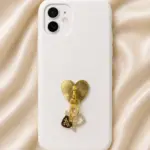 Gold Kalp Detaylı Sallantılı Charm
