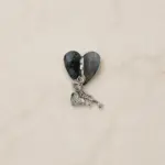 Kalp ve Anahtar Figürlü Sallantılı Charm - Görsel 2